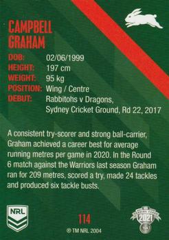 2021 NRL Traders #114 Campbell Graham Back